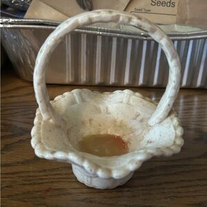 Porcelain Basket 4x4x4 Inches Small